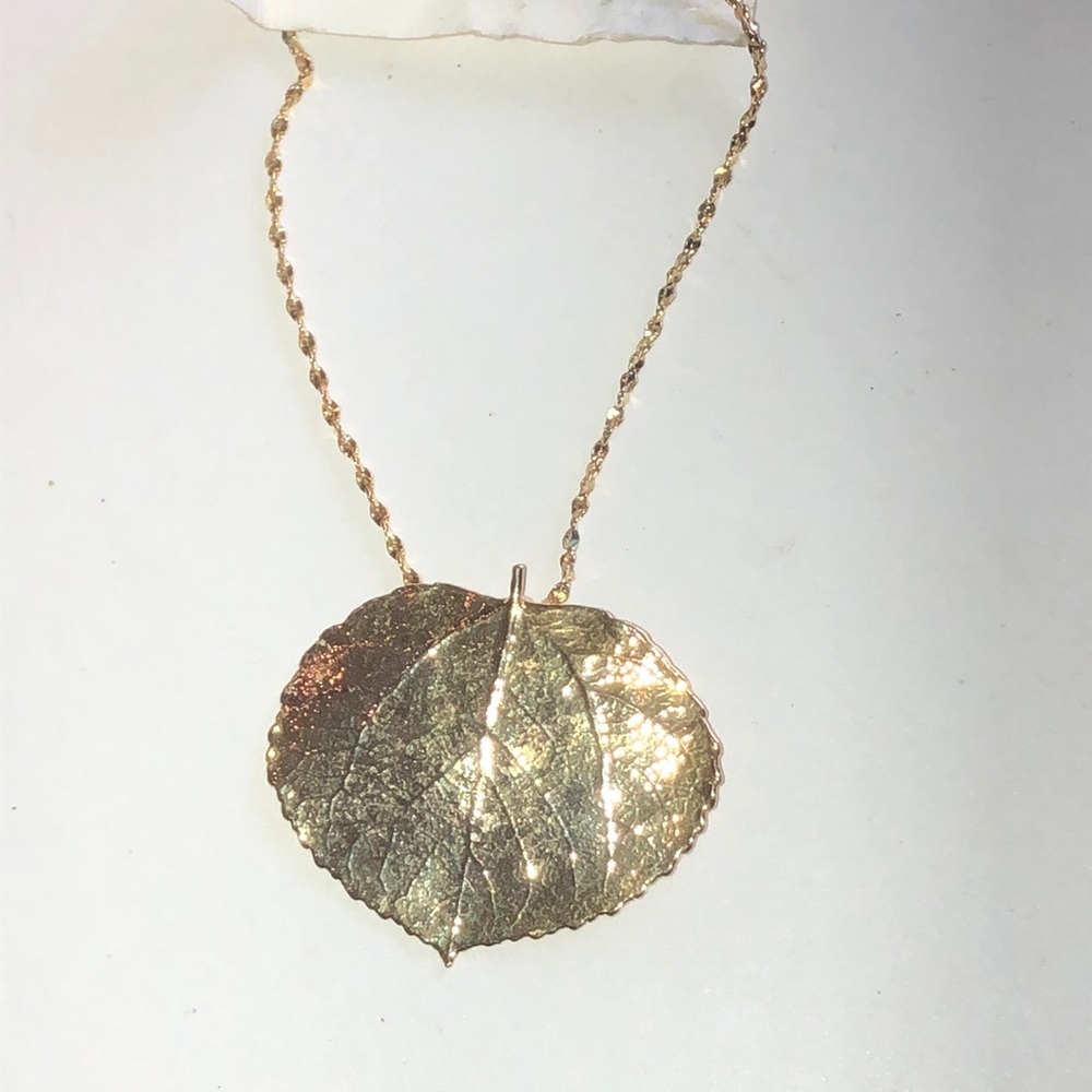 Rocky Mountain Leaf Company Real Aspen Leaf 24K Gold Finish